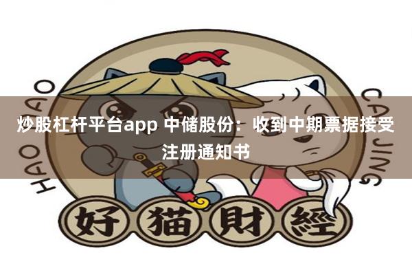 炒股杠杆平台app 中储股份：收到中期票据接受注册通知书