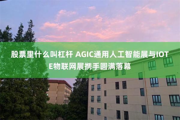 股票里什么叫杠杆 AGIC通用人工智能展与IOTE物联网展携手圆满落幕