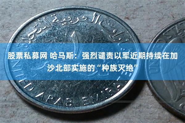 股票私募网 哈马斯：强烈谴责以军近期持续在加沙北部实施的“种族灭绝”