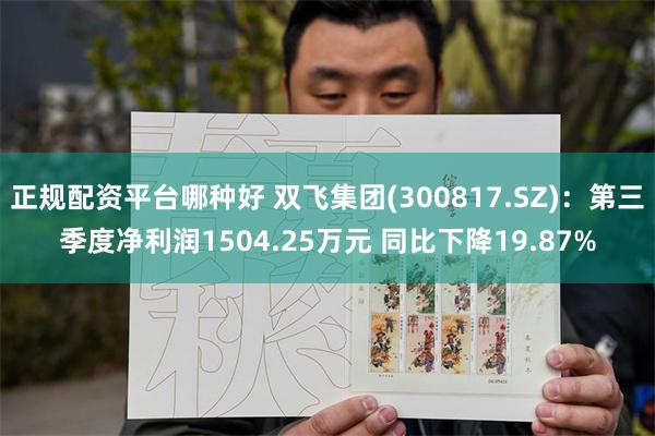 正规配资平台哪种好 双飞集团(300817.SZ)：第三季度净利润1504.25万元 同比下降19.87%